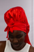 Silky Hair Bonnets- Red